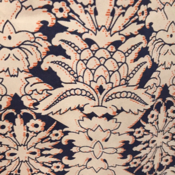 Cabi Tank Blouse in Orange/Navy/Tan - Picture 3 of 3